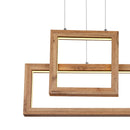 lampadario moderno geometrico con luce bianco caldo 3000k per zona giorno