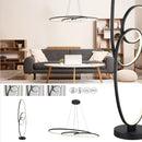 Lampada da terra LED regolabile 2700K 4000K 6500K nero satinato