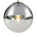 Lampadario moderno Varus sfera vetro Ø 30 cm metallo cromato