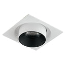 faretto da incasso outsider 15w quadrato bianco opaco con interno nero antiriflesso