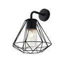 lanterna a gabbia nera per illuminare balconi e terrazzi con stile vintage