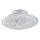 Lampada da soffitto moderna con luce LED dimmerabile e ventilazione a 6 velocità.