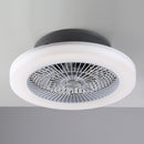Plafoniera LED da soffitto con luce regolabile CCT e ventilatore integrato silenzioso.