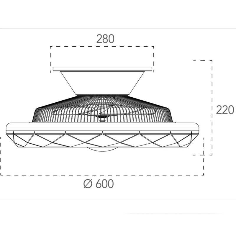 Lampada da soffitto con funzione Wi-Fi, telecomando incluso e controllo vocale smart.