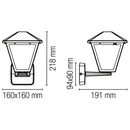 Applique Prisma | Lampade da Esterno | Intec Fan Europe