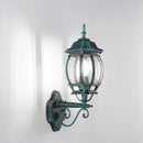 Lanterna IP44 Stile Classico con Vetri Curvi Ideale per Giardino e Balcone

