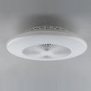 Ventilatore da soffitto LED con telecomando, timer e risparmio energetico.
