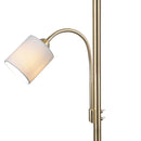 Lampada Hotels con paralumi bianchi e luce principale E27 più braccio lettura E14