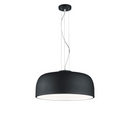 lampadario moderno da cucina nero opaco metallo diffusori metacrilato