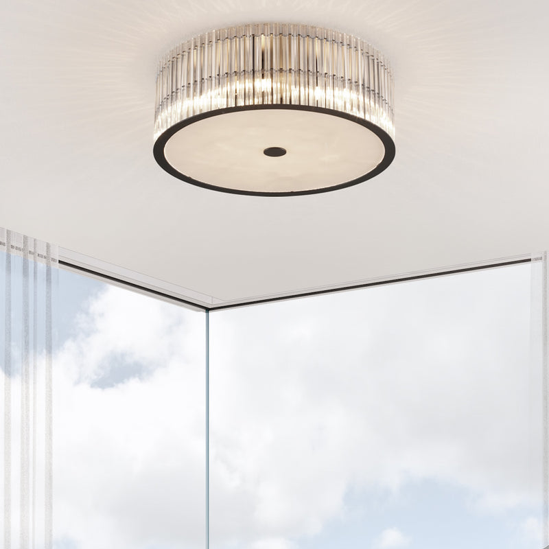 Barok 9006058 | Lampada classica | metallo nero e vetro | Nova Luce