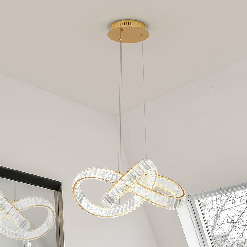 Conceto 9019722 | Lampadario LED classico | Oro e cristalli | Nova Luce
