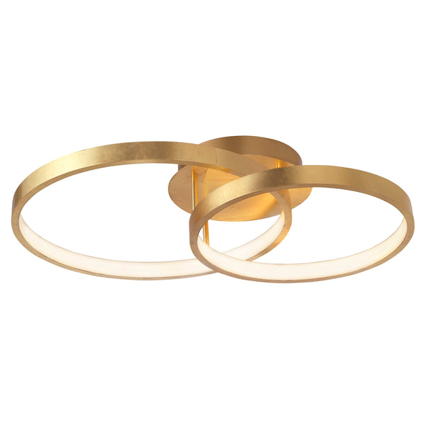 Leon 8100282 | Plafoniera LED | anelli oro | Nova Luce