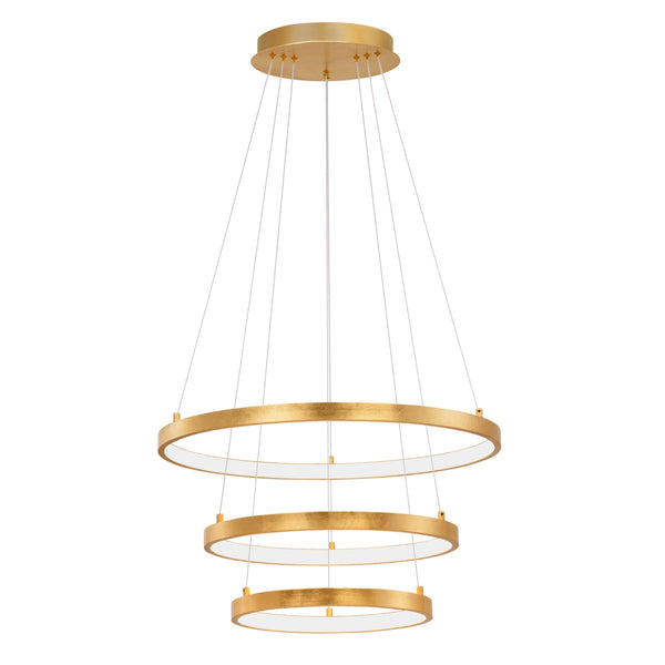 Leon 9501430 | Lampadari LED moderni | 3 anelli oro | Nova Luce