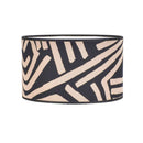 Paralume cilindro Ø30 cm in tessuto decoro Afrika stile etnico per portalampade E27