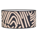 Paralume moderno Ø40 cm ricambio in tessuto con decoro Afrika africano per lampade e lampadari