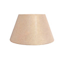 Paralume tronco di cono Ø20 cm in tessuto beige lurex effetto oro brillante Made in Italy