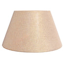 Paralume tronco di cono Ø30 cm in tessuto beige lurex effetto oro brillante Made in Italy