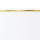 Paralume moderno Ø30 cm tessuto bianco con doppio motivo oro per lampade e lampadari