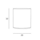 Paralume Ø20 cm in tessuto decorato Afrika etnico per lampada da tavolo o sospensione