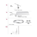 Basic Salt argento | Kit di Faretti LED su Cavo | Paulmann 94442