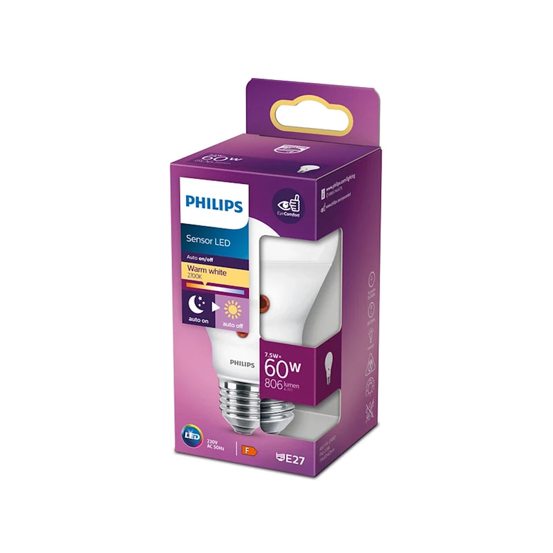 Philips 929001383631 | Lampadine LED | Sensore Crepuscolare | Luce calda 2700K