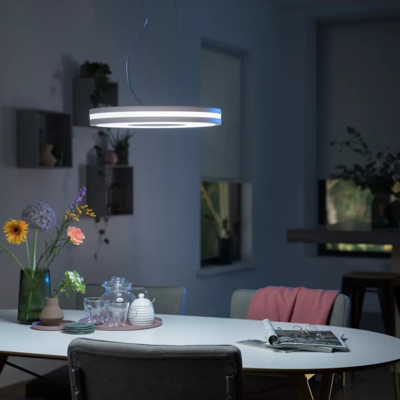 Being 915005914701 Bianco | Lampadario Sospensione Moderno LED | Illuminazione Smart | Philips Hue
