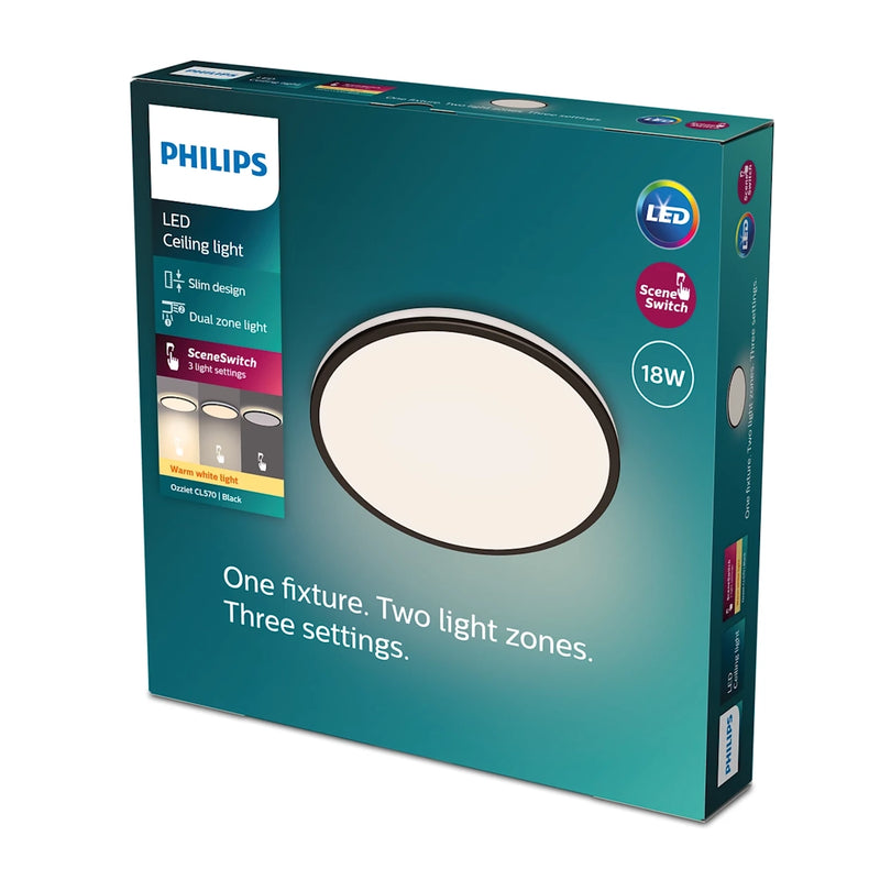 Ozziet | Plafoniere LED | 30cm 18W 2700K | Philips