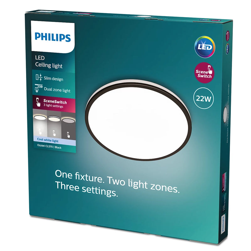 Ozziet | Plafoniere LED | 40cm 22W 4000K | Philips