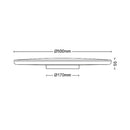 Ozziet | Plafoniere LED 50cm | Nero | Philips