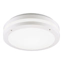 plafoniera da esterno kendal LED Ø30 cm plastica bianca IP44 12W 1200 lumen