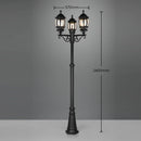 Lampione 3 luci 240 cm Elvo di Trio Lighting nero opaco alluminio