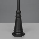 Lampione alto 240 cm con design classico ed elegante in alluminio pressofuso
