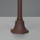 Illuminazione da esterno stile classico in alluminio e vetro corten.