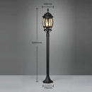 Illuminazione vialetti con lampioncino segnapasso nero in alluminio