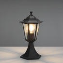 505660132 Pienza Lampioncino da giardino nero con lanterna esagonale classica. 