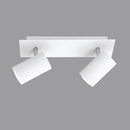 spot doppio regolabile da parete o soffitto con 2 attacchi gu10 non inclusi