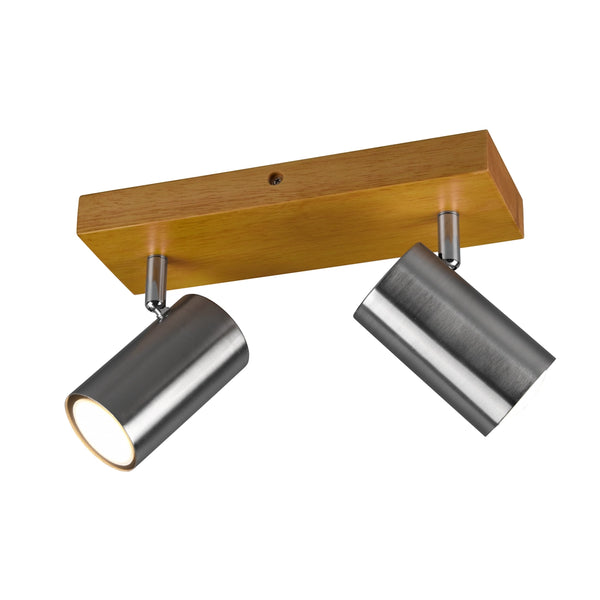 Marley 812400207 | Faretti Orientabili | Legno e Metallo | Trio Lighting