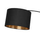 Lampada da terra BOLIVIA con paralume oro-nero e design elegante. Piantane moderne by Trio Lighting