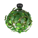 sospensione moderna stile giungla con struttura in metallo nero