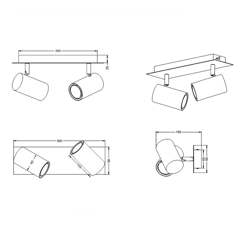 Marley 802400201 | Faretti Moderni | Bianco | Trio Lighting