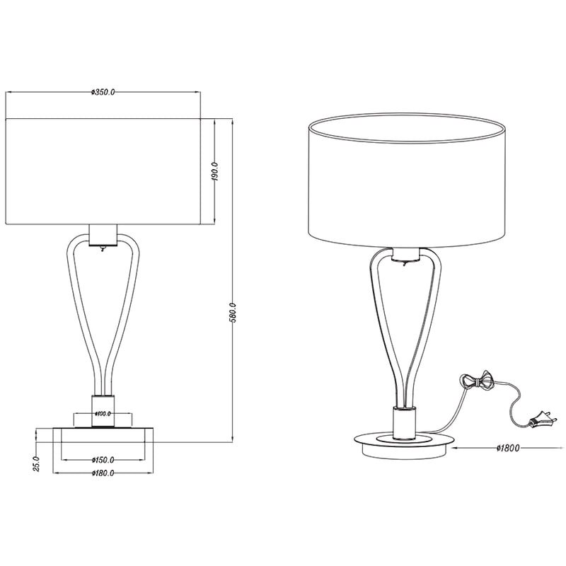 Paris  | Lampada Oro | Trio Lighting