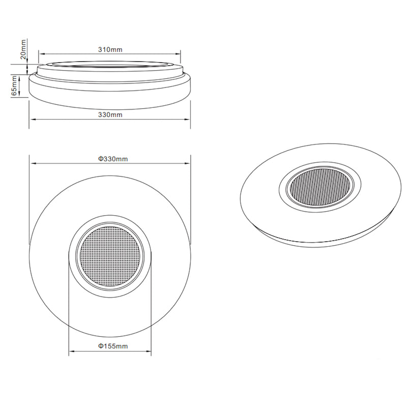 Maia R69021101 | Plafoniera LED RGB | Illuminazione moderna | Trio Lighting