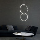 Anelli in metallo cromo del lampadario Click and Match