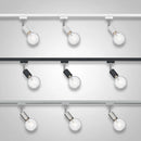 Faretti orientabili moderni Diallo per installazione su sistema illuminazione a binario Duoline