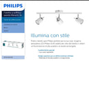 Spot direzionabili Philips serie Meranti, illuminazione per cucina, camere, bagno, ufficio e soggiorno
