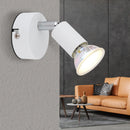 Faretto bianco minimal da parete per creare un punto luce discreto in camera corridoio ingresso o zona di passaggio
