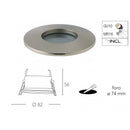Faretto da incasso tecnico Viper con protezione IP65 per punti luce in bagno e zone umide