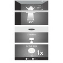 Faretto da incasso Philips Sceptrum LED 3W 3000K foro 80 mm 