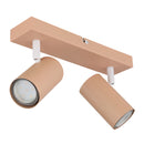 Faretto doppio Robby rosa con attacco GU10 e installazione versatile a parete o soffitto