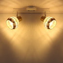 lampada interna e27 stile industriale con struttura in metallo bianco
